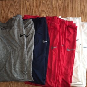 DRI-FIT  tees. White-Med only